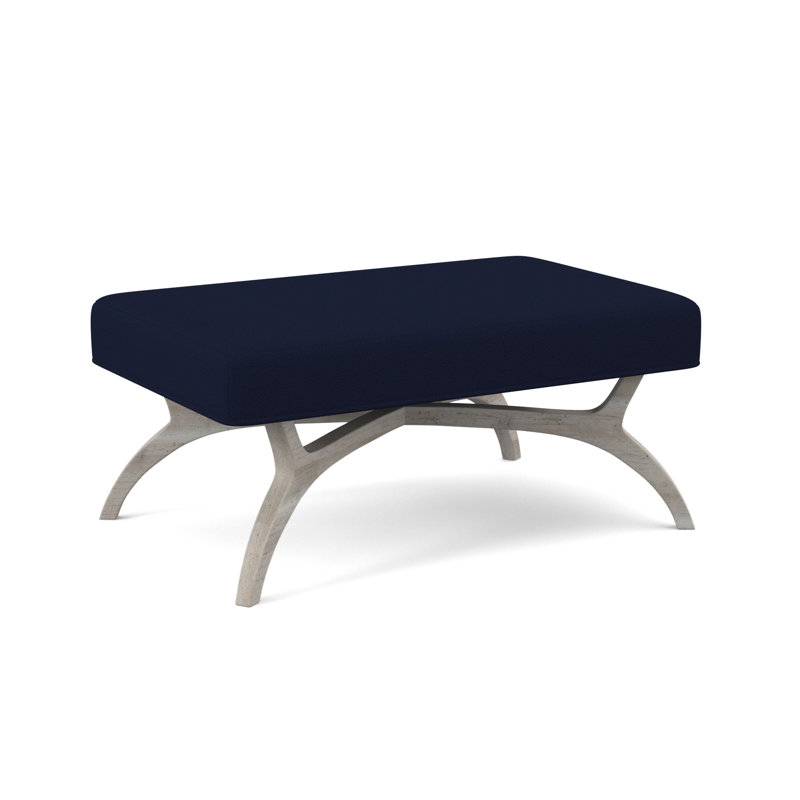 Ansel Upholstered Bench, Bisque, Margaret Uniform