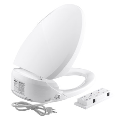 C200 Elongated Bidet Toilet Seat with In-Line Heater and Remote Control