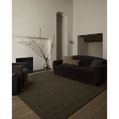 Tapis vert olive Jeremiah Brent x Loloi