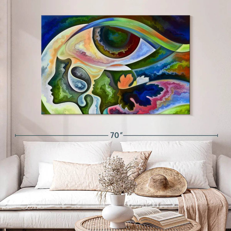 Avery Relationships In Texture Abstract, 34" H x 51" W