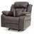 Cozy Casual Rocker Recliner In Dark Brown-327889095