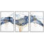 Abstrait, paysage abstrait, peinture pastel bleue, nuage, oiseaux, arbre d'or, illustrations abstraites, art moderne, paysage rustique-102297617-102297613