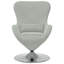 Fauteuil œuf vidaXL en velours gris clair-1595644408
