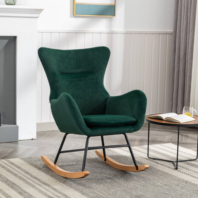 Chaise berçante en métal
