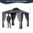 10 Ft. W x 10 Ft. D Steel Gazebo