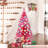 4FT Red Christmas Tree With Lights