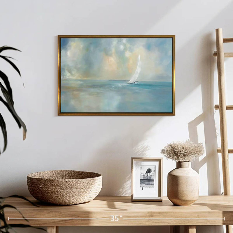 Cap sur la tête, Cadre flottant doré, 19 po x 13 po