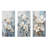 Minimalism White And Blue Magnolias Florescence - Magnolias Metal Wall Art Set Of 3-467534529