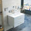 Ensemble de meuble-lavabo mural blanc brillant 30 po avec lavabo-1505166384-1505166386