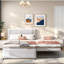 Lit plateforme tapissier avec lit gigogne multifonctionnel-885608255