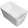49" Acrylic Freestanding Rectangular Soaking Bathtub With Chrome Overflow And Drain
