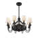 Losey 35" 8-Light Fandelier in English Bronze with Remote Control