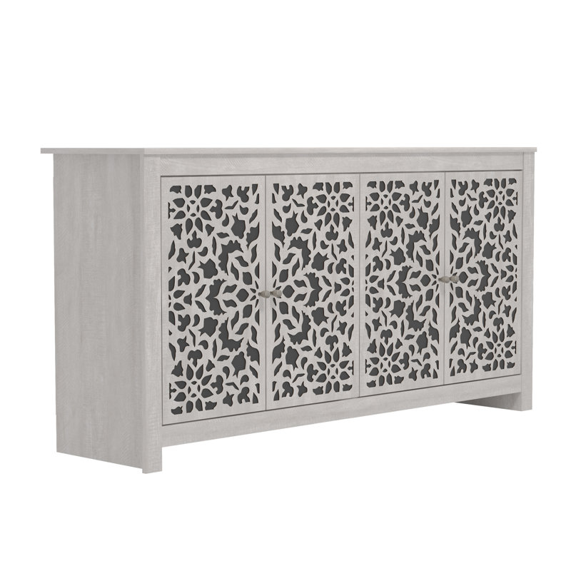 Culbreath Arrastia 4 Door Wide Sideboard, Dusty Grey Oak
