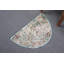 Tapis de porte bohémien demi-cercle turc rétro: décor de petit tapis d'entrée pastel rustique