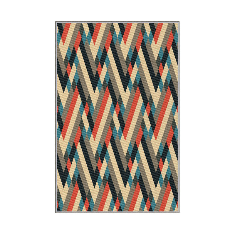 Antibacterial Hall Carpet (2.6 x 6.6 Ft) | 100% Polyester, 0.4 in Pile Height | Non-Slip PVC Dot Underside, Machine Washable | 3D Digital Printing, Durable & Stylish for Entryways, Living Rooms & More