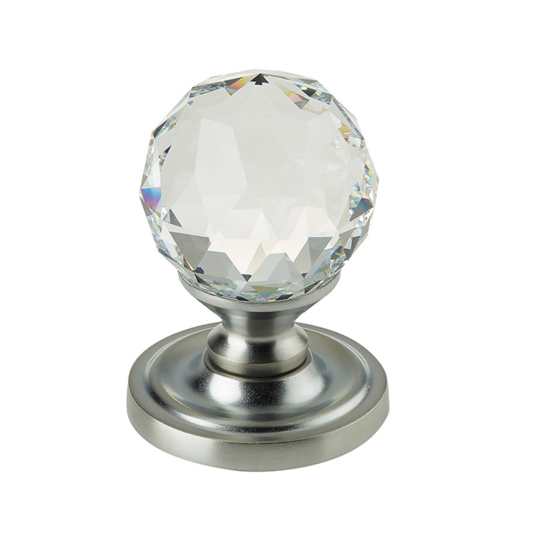 Obadiah Passage Knobset, Satin Chrome