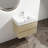 30" Modern Wall Mounted Bathroom Vanity With Resin Sink & 2 Soft Close Drawers, Oak 30", Sink, Modern, Enchantment-267975990-267975989