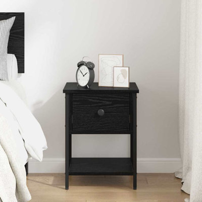 34cm W Manufactured Wood Bedside Table