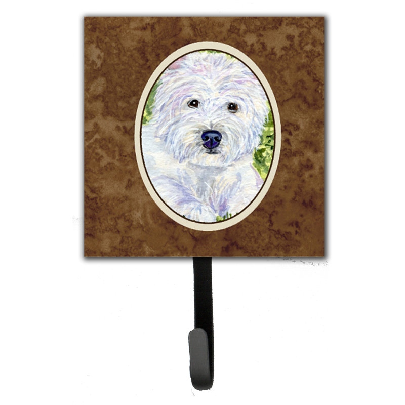 Porte-laisse westie et crochet mural