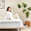 Matelas simple de 12 po, conception avec mousse à mémoire de forme et ressorts ensachés, soulagement des douleurs dorsales, fermeté moyenne, reste au frais toute la nuit