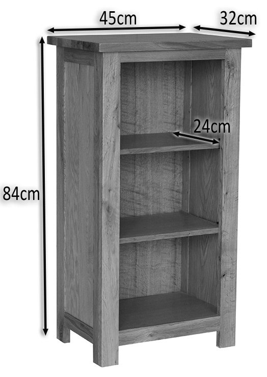 Ellis Standard Bookcase, 84cm H x 45cm W x 32cm D