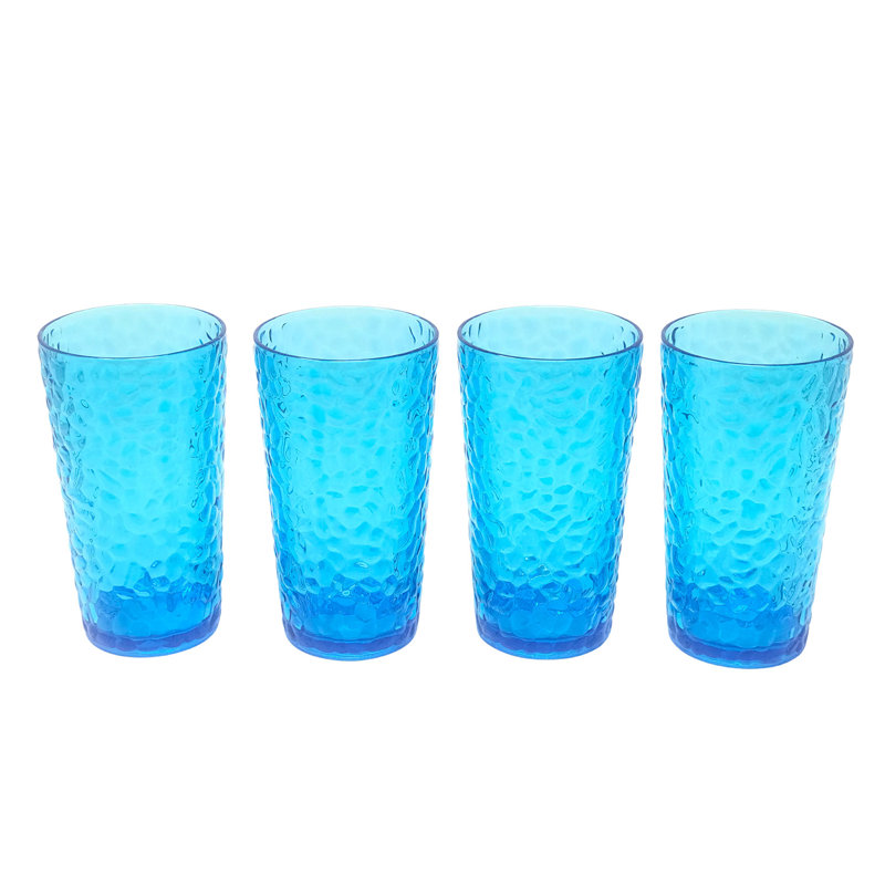 Ensemble de verres en acrylique 2 pièces Timblin, 19, Bleu