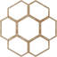 Médaillon de plafond en bois Florin-63411871-63411877