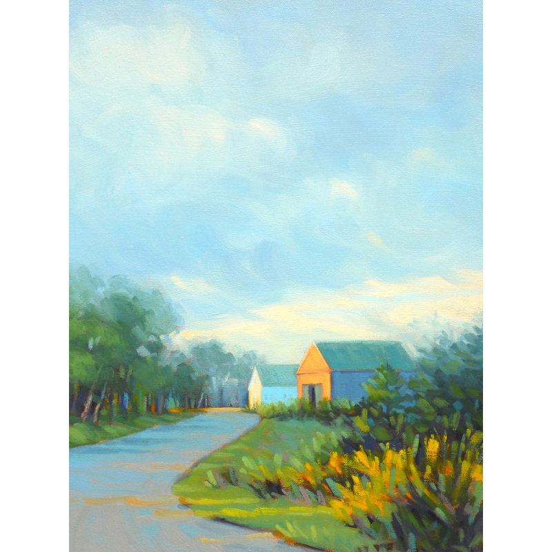 Barn on the Hill Framed Print