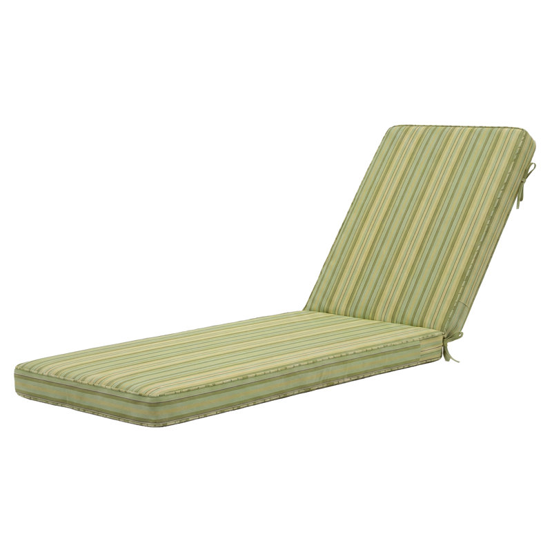 Coussin de chaise longue imperméable, résistant aux intempéries, remplacement de mobilier de patio, 80 x 26 x 3, 1, Vert