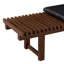 Banc rembourré en cuir véritable Anjalika
