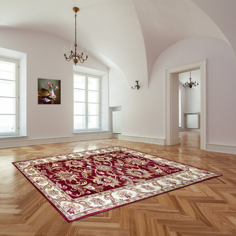 Sneed Wool Oriental Indoor Rug, Square 1'6"