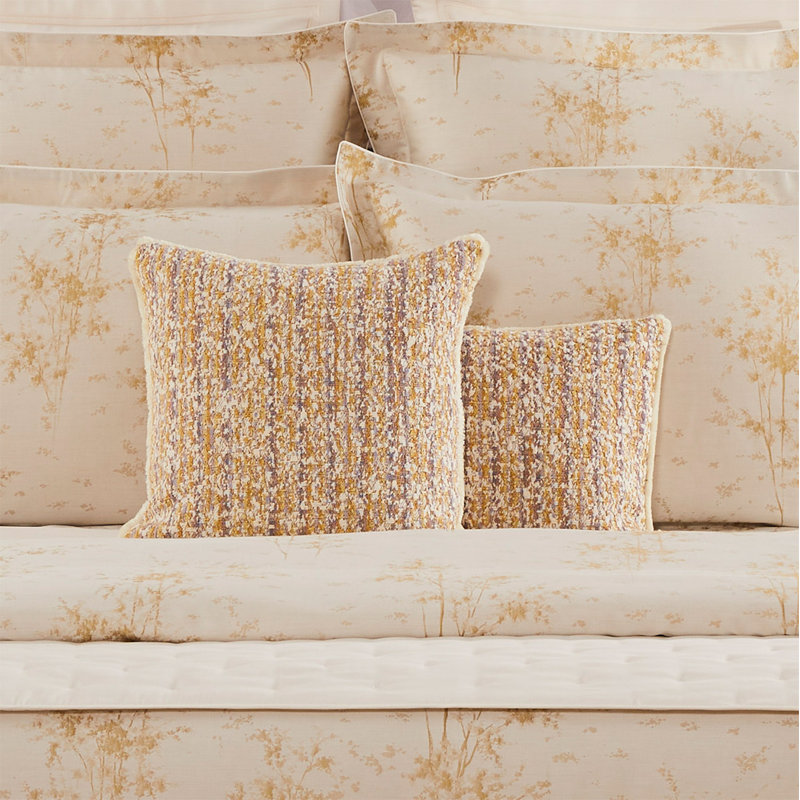 ILLUSION Pillow Cover & Insert, Square 18", Yellow