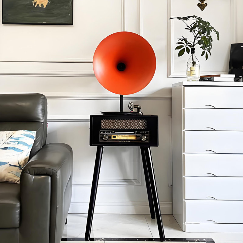 Tourne-disque rétro avec haut-parleur Bluetooth intégré