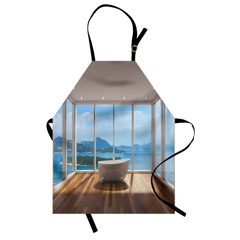 No Pattern Bib Apron