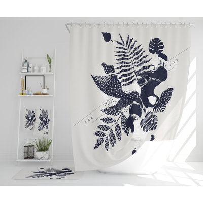 Nassor Polyester Shower Curtain Set