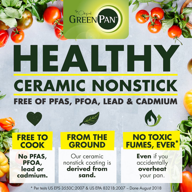 GreenPan Reserve Hard Anodized Healthy Ceramic Nonstick 10 Piece Cookware Set
