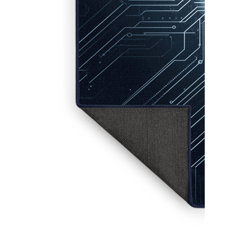 Tapis gris doux et moelleux à motif géométrique moderne et élégant Dahill, Rond 8 pi