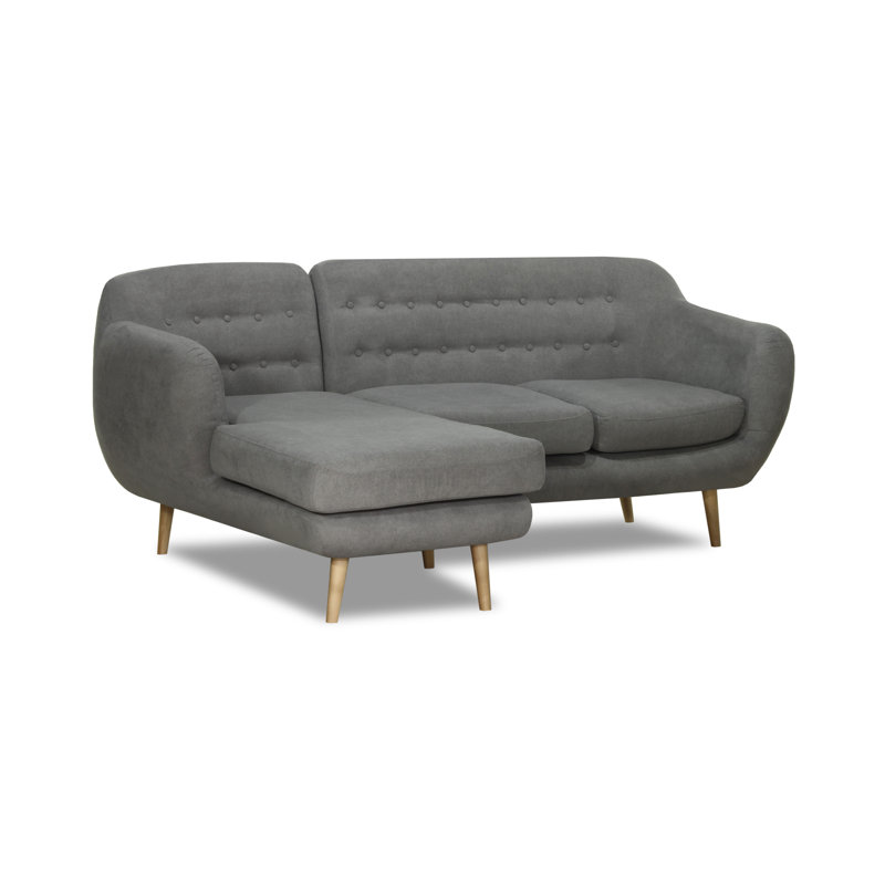 Millicent 3 Seater Corner Sofa, Left Hand Facing, Grey