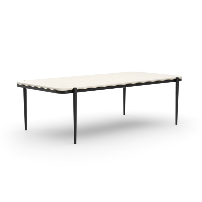 Oak Dining Table, White