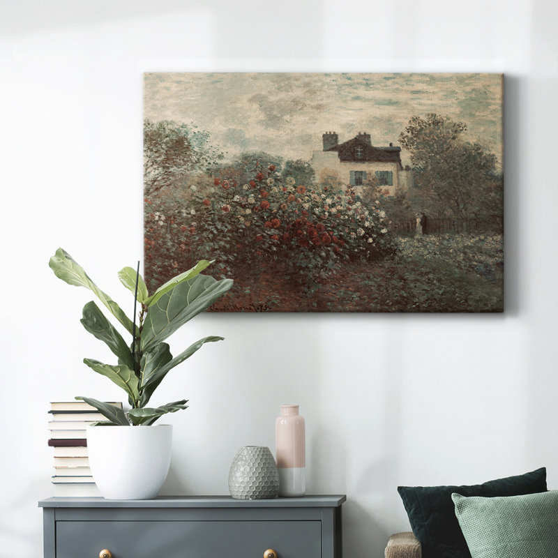 Paysage rétro - DCCCLxxx, H 19 po x l 28 po, Toile tendue