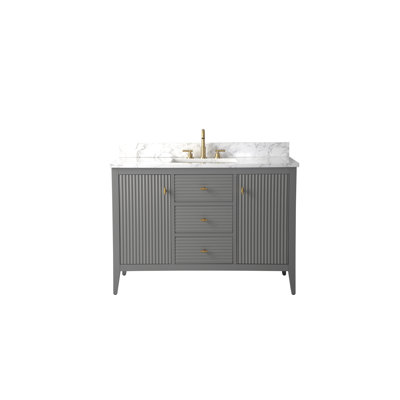 48'' Single Bathroom Vanity with Engineered Marble Top