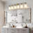 Modern 6- Golden Bathroom Vanity , Frosted Glass Shades, Wall Mounted Illumination Fixture,-1411797190-1411797208-1411797210