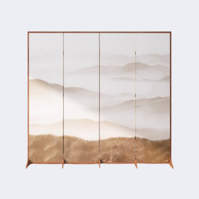 Paravent en bois massif, H 78,74 po x l 94,48 po x P 1,37 po