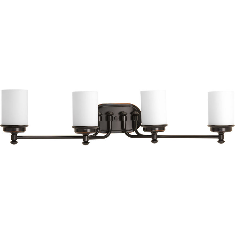Azairah 4 - Light Dimmable Vanity Light, Rubbed Bronze