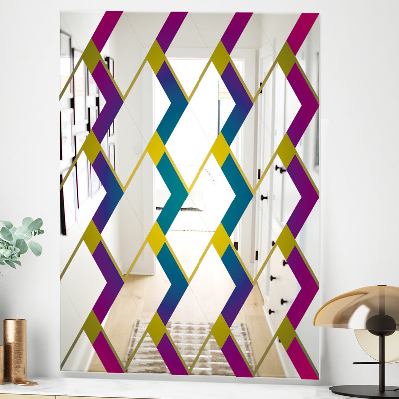 Miroir décoratif Mid-Century, H 39,4 po x l 29,5 po