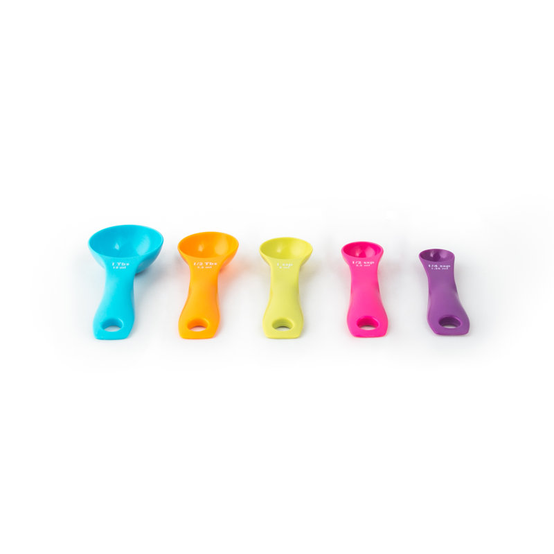 Ensemble de cuillères à mesurer en plastique 5 pièces fox run marques