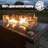 Layinsun 44-Inch Propane Gas Rectangle Fire Pit Table 55000 Btu Firepits For Outside