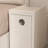 Narrow Solid Wood Nightstand with 2 Drawers-285118322-283522430