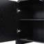 Meuble télé de style ferme aux bords arrondis avec grands placards pour téléviseurs jusqu'à 70 pouces, console multimédia minimaliste en bois veiné avec gestion des câbles, meuble télé de style milieu du siècle avec étagères réglables pour salon, noir-1436033921