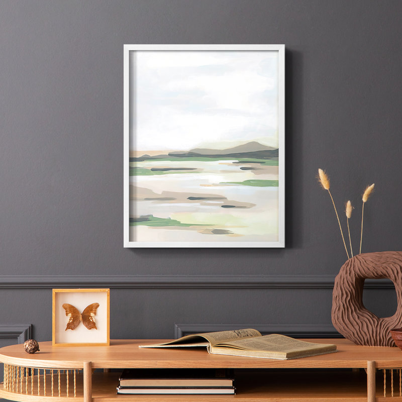 Reproduction encadrée Mesa Verde II - bois massif, Blanc, H 20 po x l 16 po